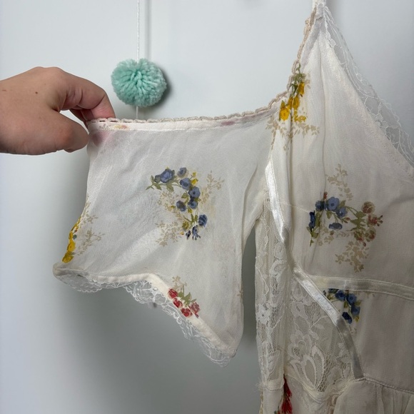 Free People Magnolia Floral Maxi Dress in Ivory - Picture 2 of 11